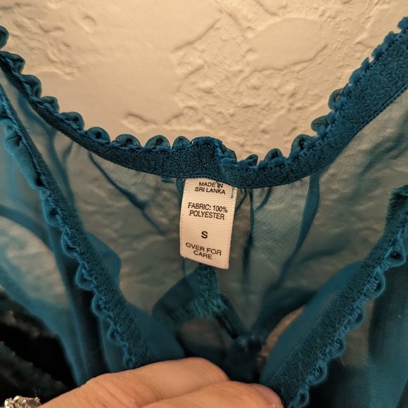 Victorias Secret Vintage Velvet Slip Dress and Panties Set Size S Y2K 90s - Picture 3 of 11